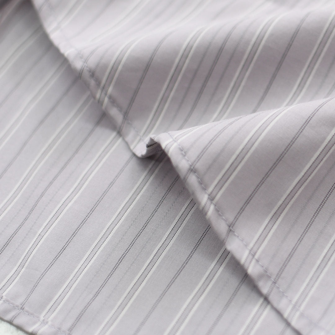 mizuiro ind [ミズイロ インド] stripe box cut shirt [3-230145] ストライプ ボックス カットシャツ・レギュラーカラー・ワイドシルエット・ゆったりシルエット・LADY'S [2026AW]