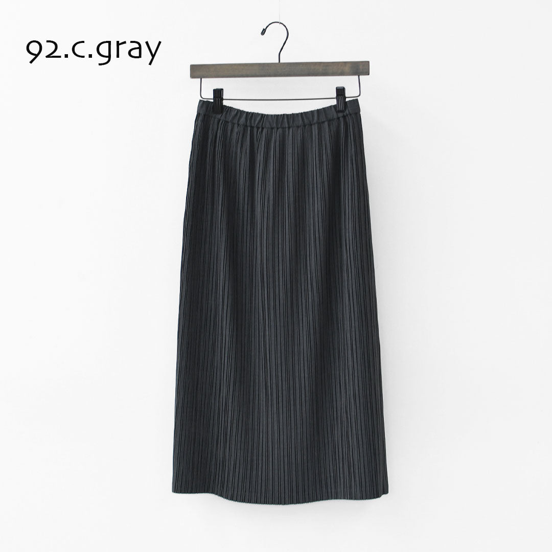 mizuiro ind [ミズイロ インド] pleats tight SK [3-260067] プリーツスカート・スカート・タイトスカート・細プリーツ・ミディ丈・LADY'S [2025AW]