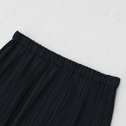 mizuiro ind [ミズイロ インド] pleats tight SK [3-260067] プリーツスカート・スカート・タイトスカート・細プリーツ・ミディ丈・LADY'S [2025AW]