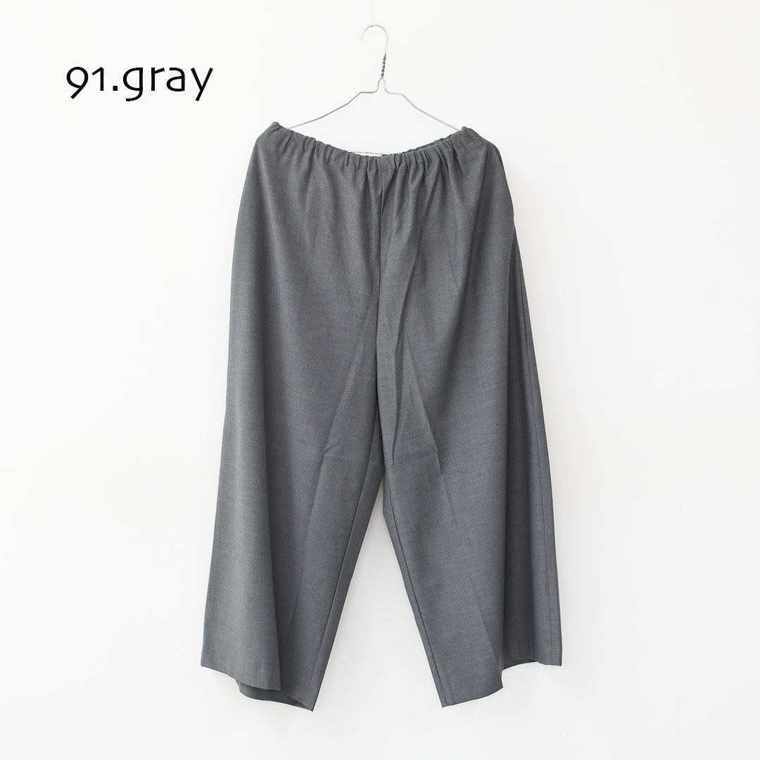 mizuiro ind [ミズイロ インド] T/R wide easy PT [3-260069] T/Rワイドイージーパンツ・ワイドパンツ・イージーパンツ・ルーズシルエット・LADY'S [2025AW]