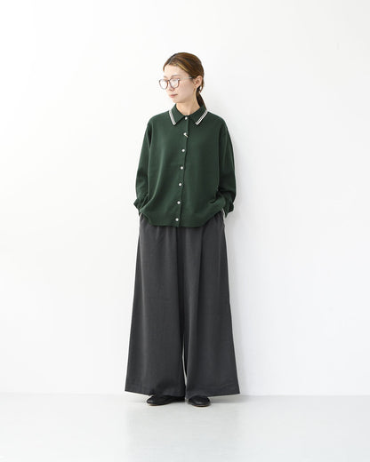 mizuiro ind [ミズイロ インド] T/R wide easy PT [3-260069] T/Rワイドイージーパンツ・ワイドパンツ・イージーパンツ・ルーズシルエット・LADY'S [2025AW]