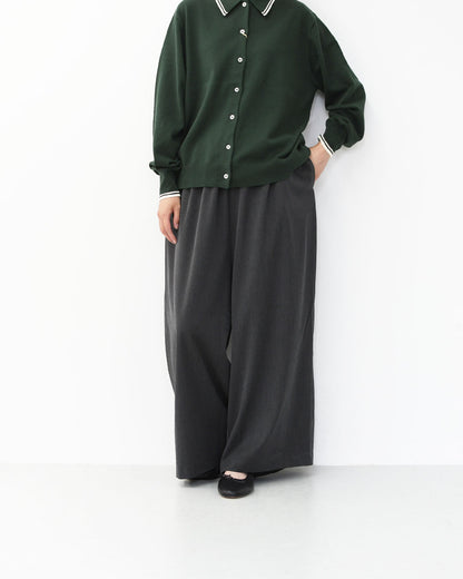 mizuiro ind [ミズイロ インド] T/R wide easy PT [3-260069] T/Rワイドイージーパンツ・ワイドパンツ・イージーパンツ・ルーズシルエット・LADY'S [2025AW]