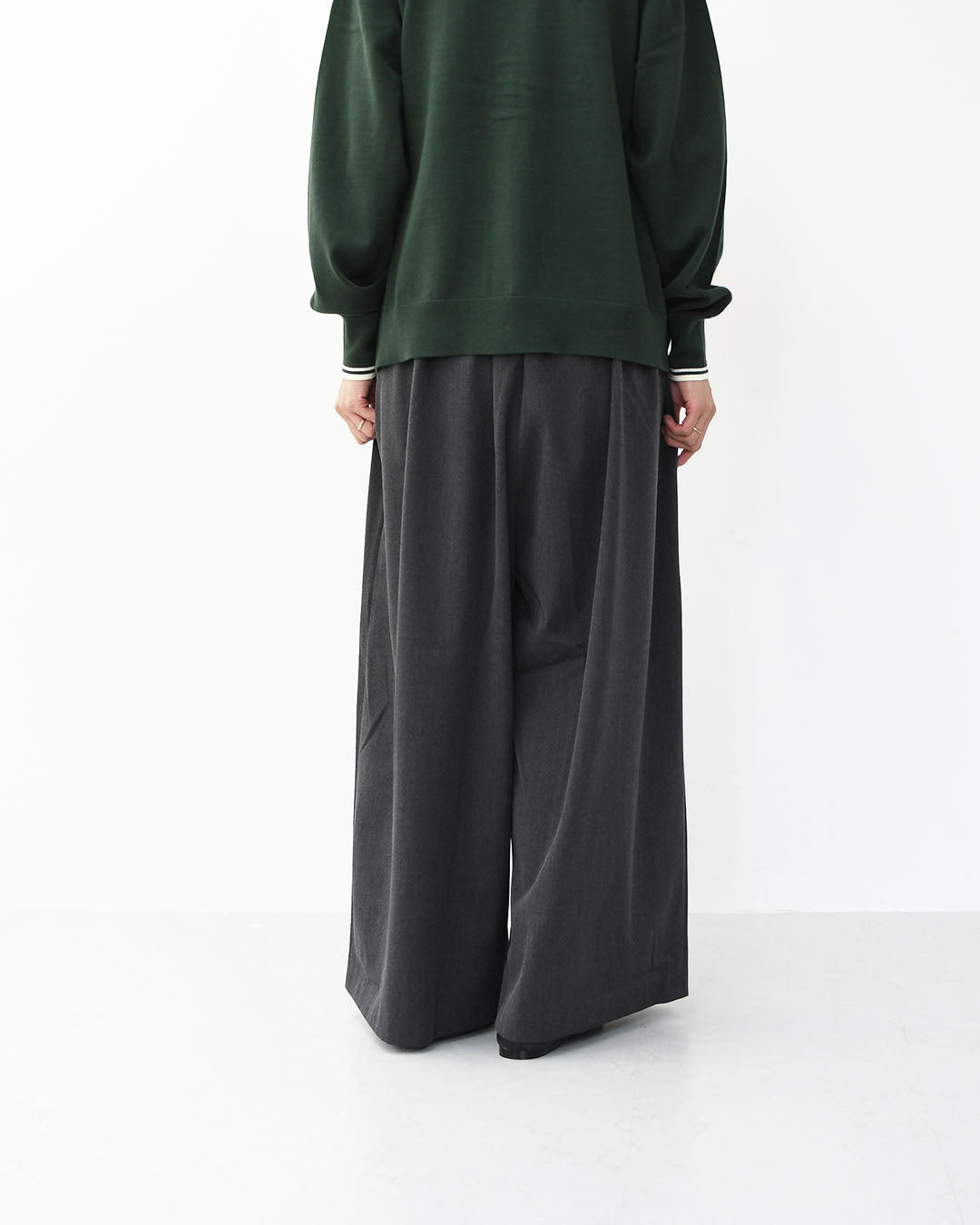 mizuiro ind [ミズイロ インド] T/R wide easy PT [3-260069] T/Rワイドイージーパンツ・ワイドパンツ・イージーパンツ・ルーズシルエット・LADY'S [2025AW]