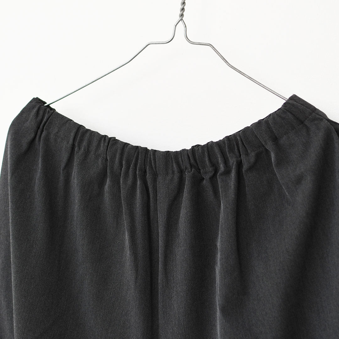 mizuiro ind [ミズイロ インド] T/R wide easy PT [3-260069] T/Rワイドイージーパンツ・ワイドパンツ・イージーパンツ・ルーズシルエット・LADY'S [2025AW]