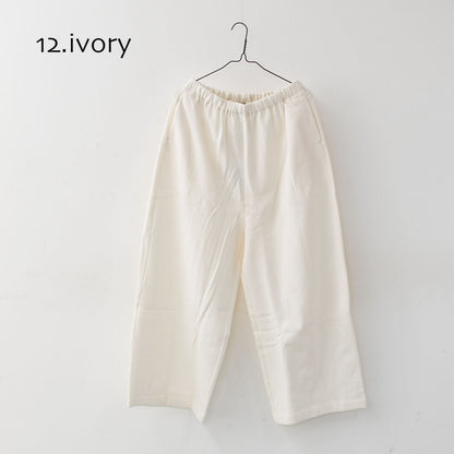 mizuiro ind [ミズイロ インド] sweat wide easy PT [3-260073] スウェットワイドイージーパンツ・イージーパンツ・スウェットパンツ・ワイドパンツ・カジュアル・LADY'S [2025AW]