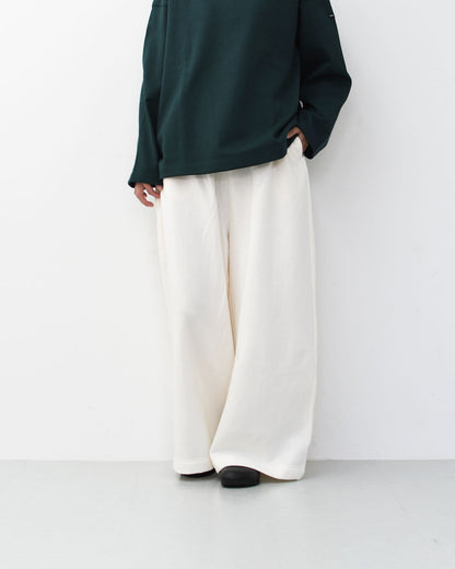 mizuiro ind [ミズイロ インド] sweat wide easy PT [3-260073] スウェットワイドイージーパンツ・イージーパンツ・スウェットパンツ・ワイドパンツ・カジュアル・LADY'S [2025AW]