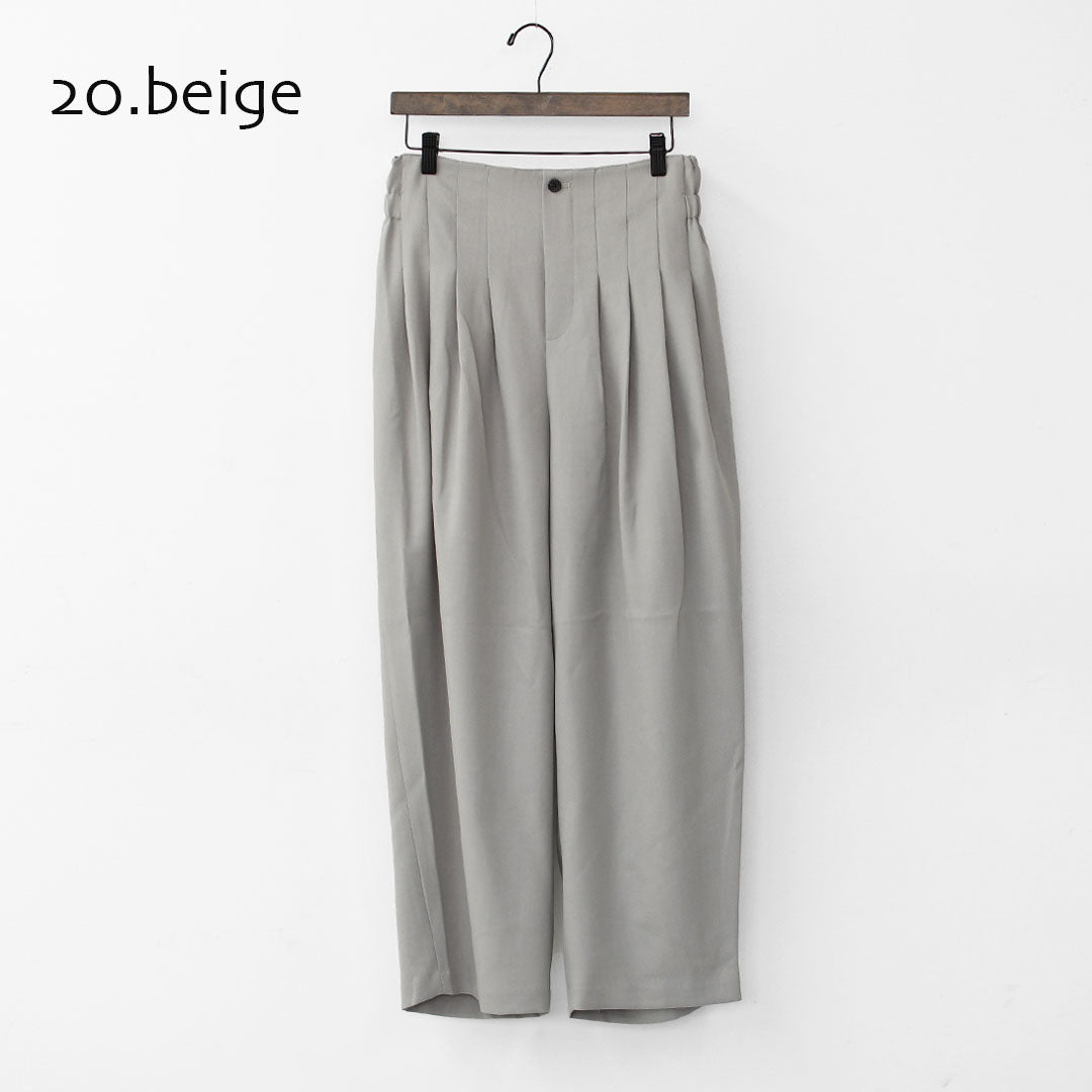 mizuiro ind [ミズイロ インド] high waist tuck PT [3-260077] ハイウエストタックパンツ [2025AW]