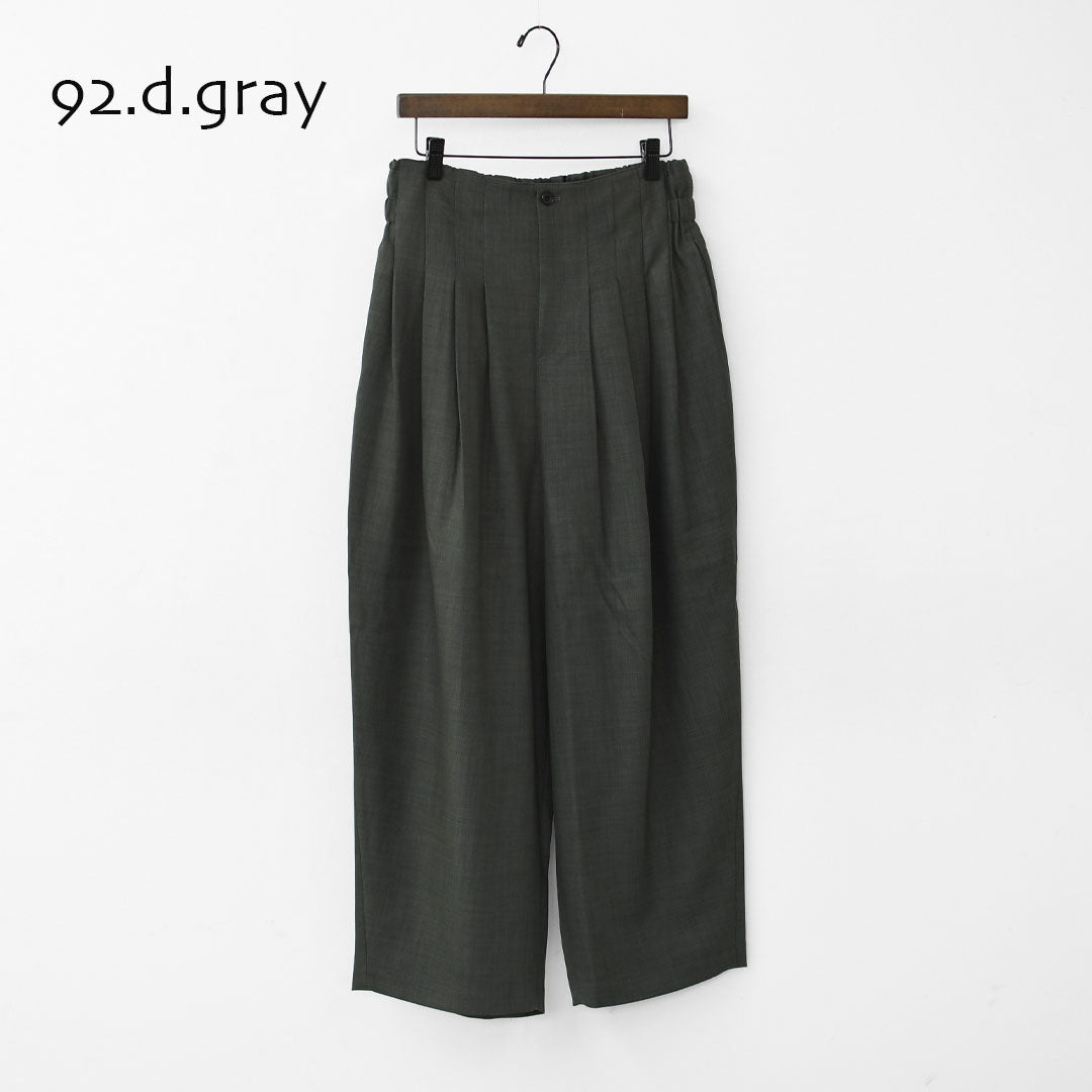 mizuiro ind [ミズイロ インド] high waist tuck PT [3-260077] ハイウエストタックパンツ [2025AW]