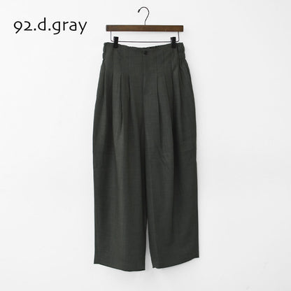 mizuiro ind [ミズイロ インド] high waist tuck PT [3-260077] ハイウエストタックパンツ [2025AW]