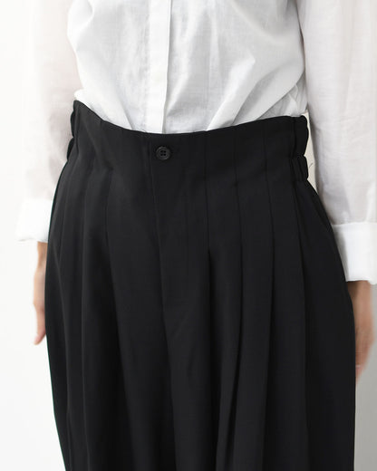 mizuiro ind [ミズイロ インド] high waist tuck PT [3-260077] ハイウエストタックパンツ [2025AW]