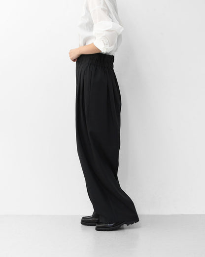 mizuiro ind [ミズイロ インド] high waist tuck PT [3-260077] ハイウエストタックパンツ [2025AW]