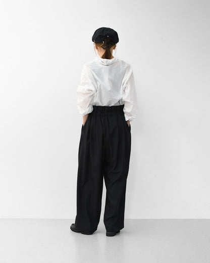 mizuiro ind [ミズイロ インド] high waist tuck PT [3-260077] ハイウエストタックパンツ [2025AW]