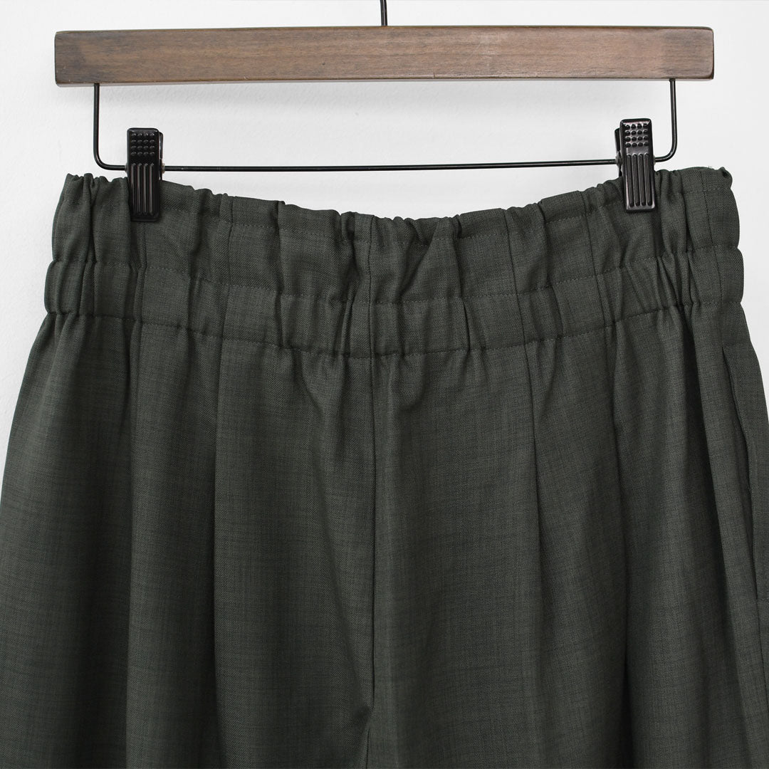 mizuiro ind [ミズイロ インド] high waist tuck PT [3-260077] ハイウエストタックパンツ [2025AW]