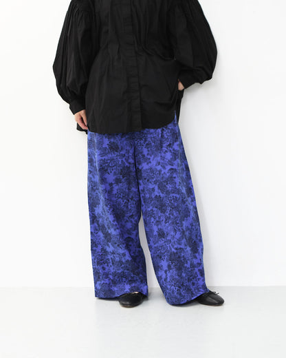 mizuiro ind [ミズイロ インド] print easy PT [3-260079] プリントイージーパンツ・プリントパンツ・ワイドパンツ・ルーズシルエット・LADY'S [2025AW]