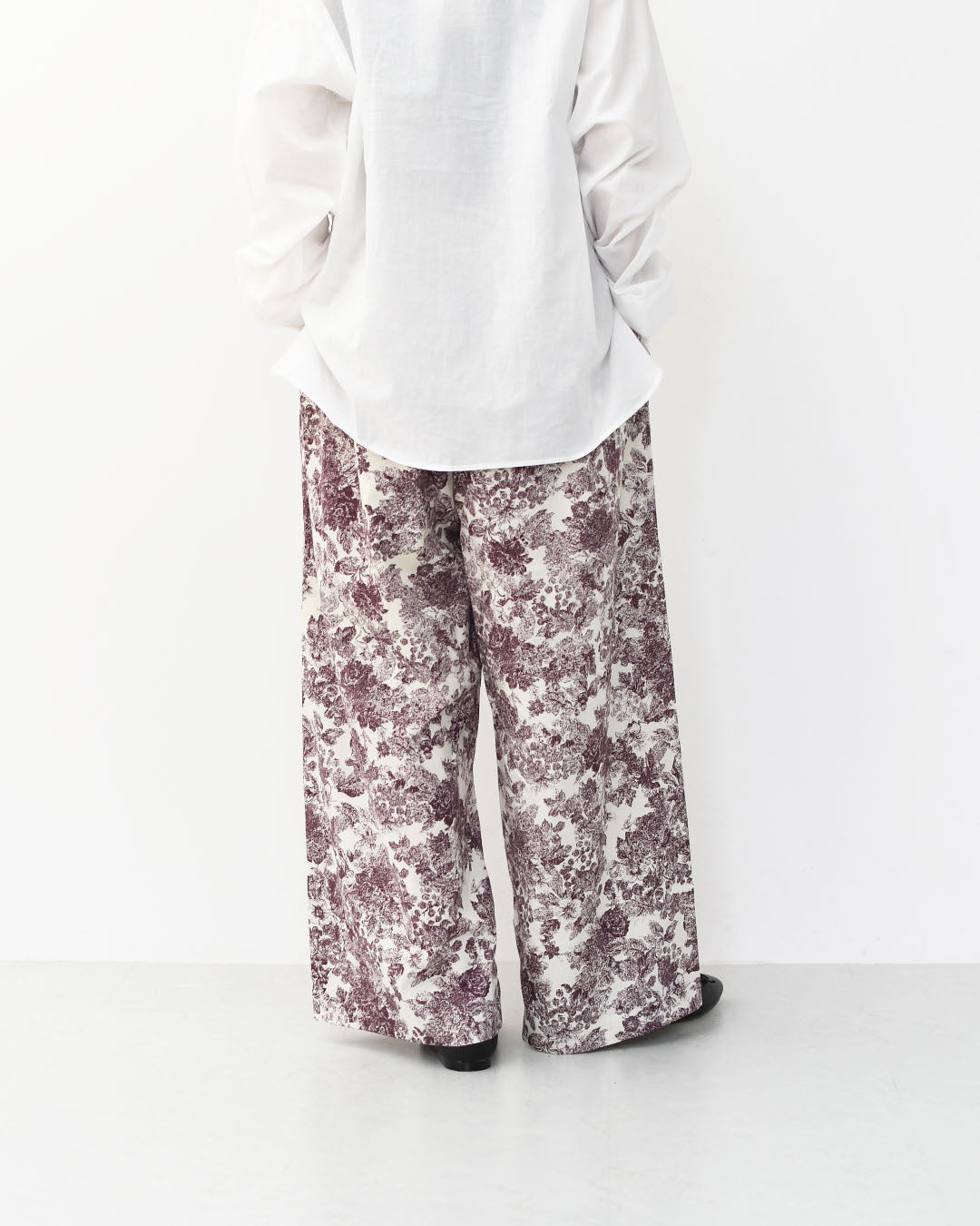 mizuiro ind [ミズイロ インド] print easy PT [3-260079] プリントイージーパンツ・プリントパンツ・ワイドパンツ・ルーズシルエット・LADY'S [2025AW]