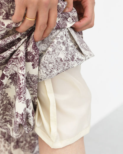 mizuiro ind [ミズイロ インド] print easy PT [3-260079] プリントイージーパンツ・プリントパンツ・ワイドパンツ・ルーズシルエット・LADY'S [2025AW]