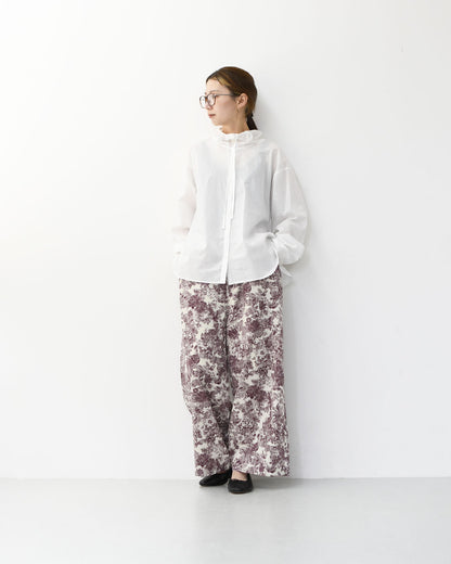 mizuiro ind [ミズイロ インド] print easy PT [3-260079] プリントイージーパンツ・プリントパンツ・ワイドパンツ・ルーズシルエット・LADY'S [2025AW]