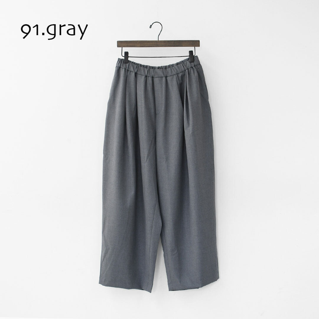 mizuiro ind [ミズイロ インド] wide tuck PT [3-260082] ワイドタックパンツ [2025AW]