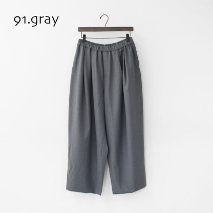 mizuiro ind [ミズイロ インド] wide tuck PT [3-260082] ワイドタックパンツ [2025AW]