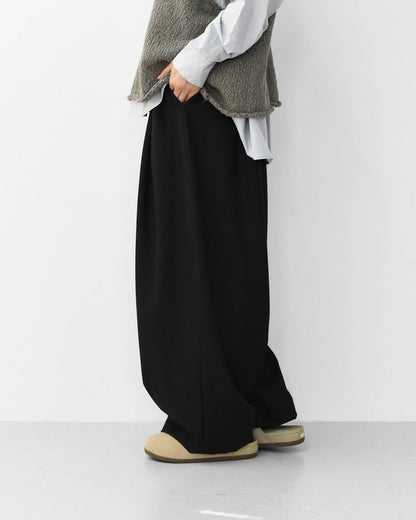 mizuiro ind [ミズイロ インド] wide tuck PT [3-260082] ワイドタックパンツ [2025AW]