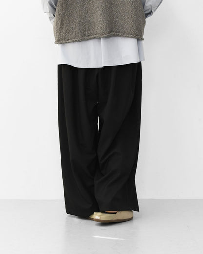 mizuiro ind [ミズイロ インド] wide tuck PT [3-260082] ワイドタックパンツ [2025AW]