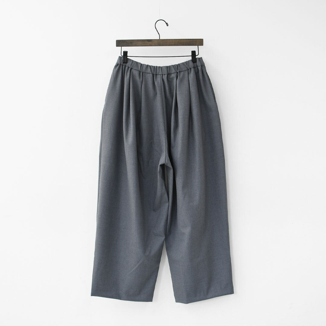 mizuiro ind [ミズイロ インド] wide tuck PT [3-260082] ワイドタックパンツ [2025AW]