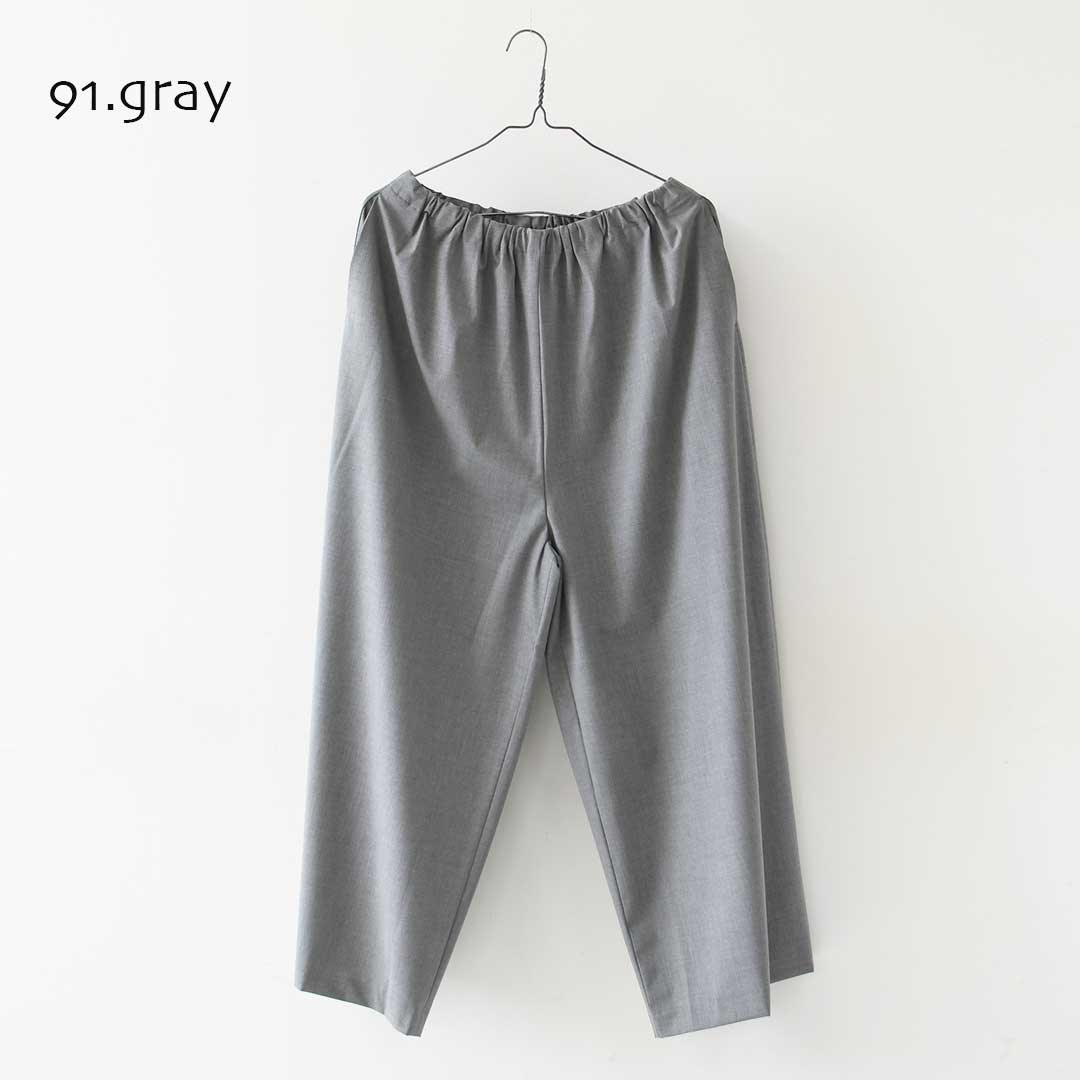 mizuiro ind [ミズイロ インド] T/R wide easy PT [3-260095] T/Rワイドイージーパンツ・ワイドパンツ・ルーズシルエット・T/R素材・きれいめ・LADY'S [2026AW]