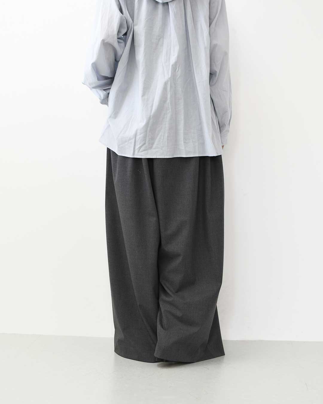 mizuiro ind [ミズイロ インド] T/R wide easy PT [3-260095] T/Rワイドイージーパンツ・ワイドパンツ・ルーズシルエット・T/R素材・きれいめ・LADY'S [2026AW]