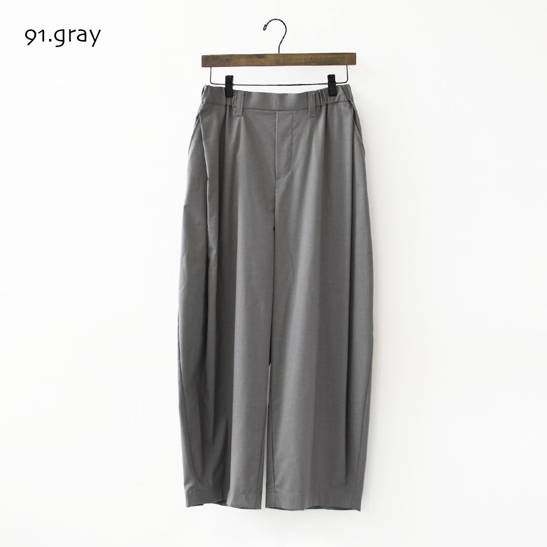 mizuiro ind [ミズイロ インド] deep tuck PT [3-260105] ディープ タック パンツ・LADY'S [2026AW]