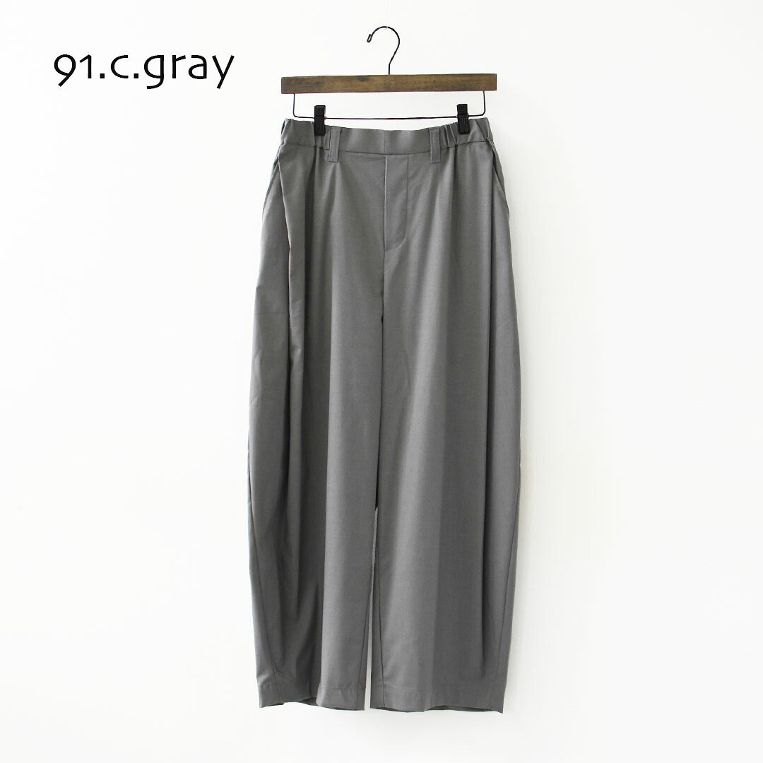mizuiro ind [ミズイロ インド] deep tuck PT [3-260105] ディープ タック パンツ・ワイドシルエット・テーパードシルエット・クロップド丈・LADY'S [2026AW]