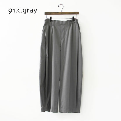 mizuiro ind [ミズイロ インド] deep tuck PT [3-260105] ディープ タック パンツ・ワイドシルエット・テーパードシルエット・クロップド丈・LADY'S [2026AW]
