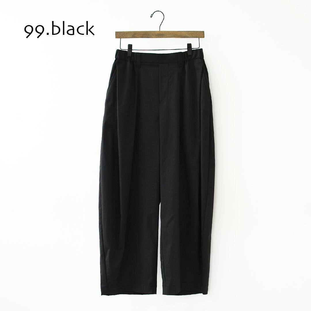 mizuiro ind [ミズイロ インド] deep tuck PT [3-260105] ディープ タック パンツ・ワイドシルエット・テーパードシルエット・クロップド丈・LADY'S [2026AW]