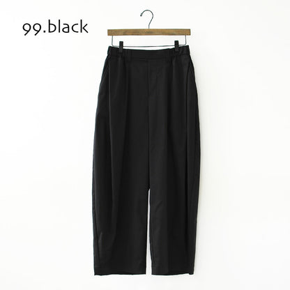 mizuiro ind [ミズイロ インド] deep tuck PT [3-260105] ディープ タック パンツ・ワイドシルエット・テーパードシルエット・クロップド丈・LADY'S [2026AW]