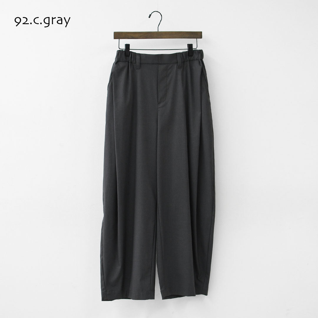 mizuiro ind [ミズイロ インド] deep tuck PT [3-260105] ディープ タック パンツ・LADY'S [2026AW]
