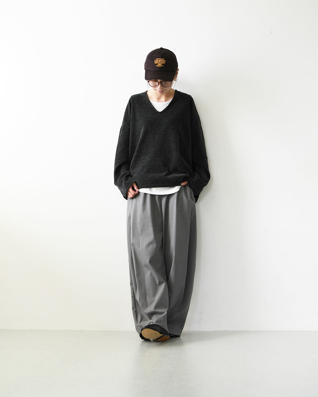 mizuiro ind [ミズイロ インド] deep tuck PT [3-260105] ディープ タック パンツ・ワイドシルエット・テーパードシルエット・クロップド丈・LADY'S [2026AW]