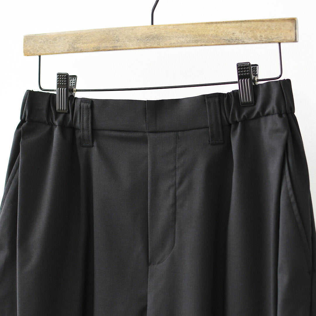 mizuiro ind [ミズイロ インド] deep tuck PT [3-260105] ディープ タック パンツ・ワイドシルエット・テーパードシルエット・クロップド丈・LADY'S [2026AW]