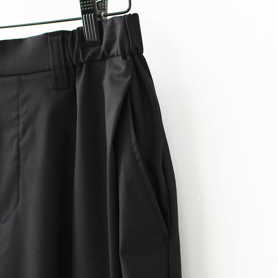 mizuiro ind [ミズイロ インド] deep tuck PT [3-260105] ディープ タック パンツ・ワイドシルエット・テーパードシルエット・クロップド丈・LADY'S [2026AW]