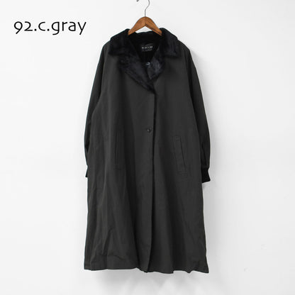 mizuiro ind [ミズイロ インド] back boa coat [3-270052] バックボアコート・コート・アウター・中ボア・あったかコート・LADY'S [2025AW]