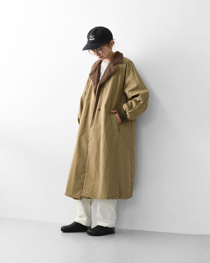 mizuiro ind [ミズイロ インド] back boa coat [3-270052] バックボアコート・コート・アウター・中ボア・あったかコート・LADY'S [2025AW]