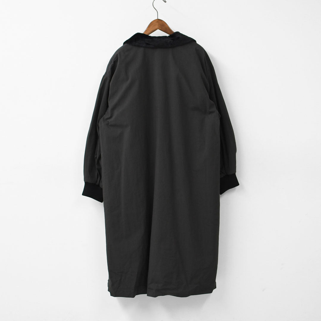 mizuiro ind [ミズイロ インド] back boa coat [3-270052] バックボアコート・コート・アウター・中ボア・あったかコート・LADY'S [2025AW]