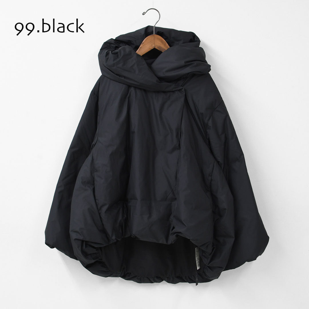 mizuiro ind [ミズイロ インド] hooded short down JK [3-270053] フーデッドショートダウンジャケット・ジャケット・ダウン・フード付き・ショート丈・キレイめ・防寒・あったかい・軽い・LADY'S [2025AW]