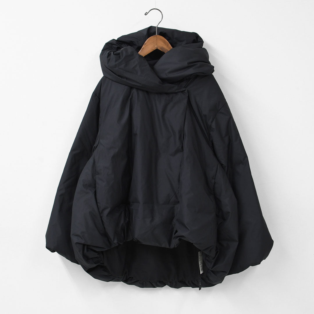 mizuiro ind [ミズイロ インド] hooded short down JK [3-270053] フーデッドショートダウンジャケット・ジャケット・ダウン・フード付き・ショート丈・キレイめ・防寒・あったかい・軽い・LADY'S [2025AW]