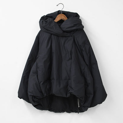 mizuiro ind [ミズイロ インド] hooded short down JK [3-270053] フーデッドショートダウンジャケット・ジャケット・ダウン・フード付き・ショート丈・キレイめ・防寒・あったかい・軽い・LADY'S [2025AW]