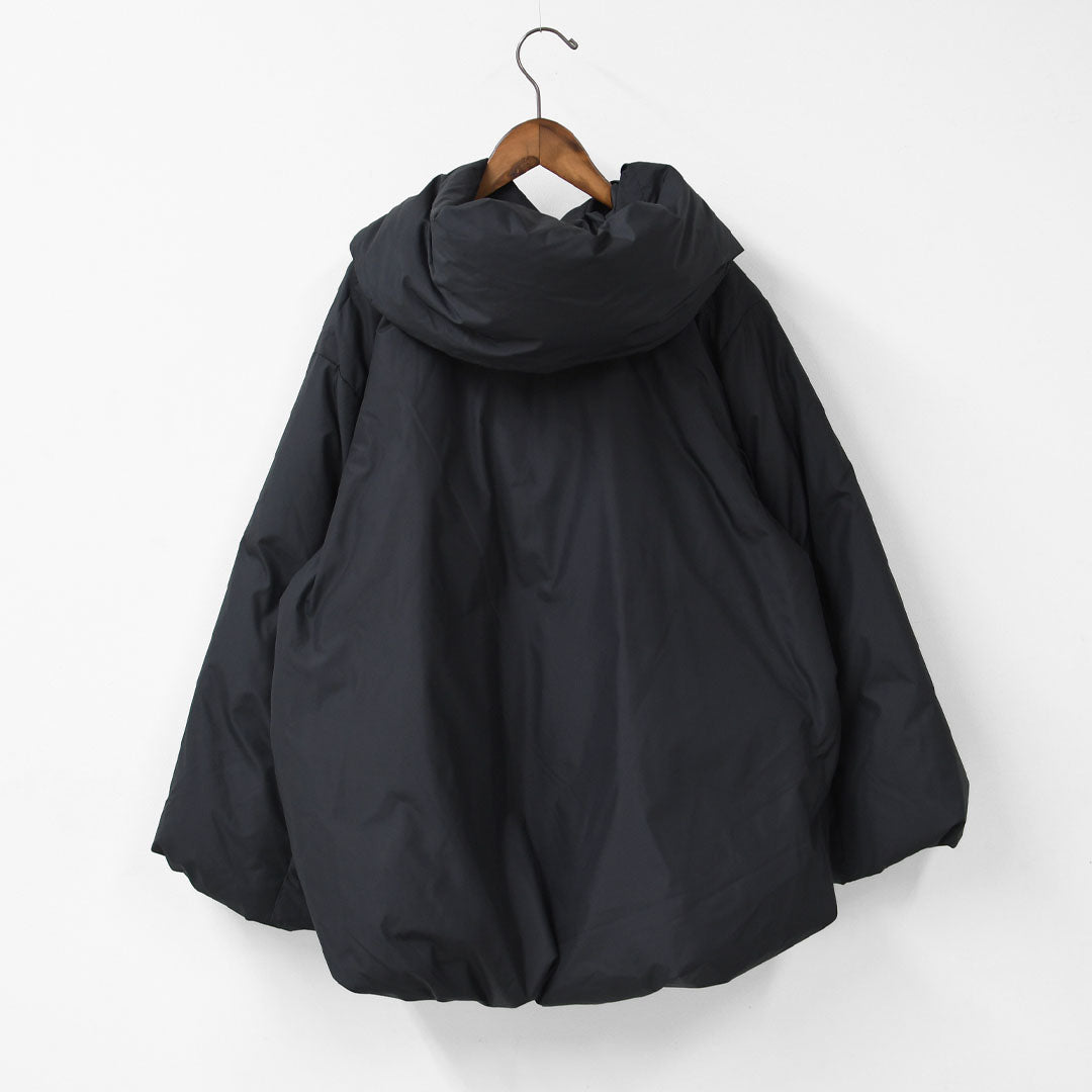 mizuiro ind [ミズイロ インド] hooded short down JK [3-270053] フーデッドショートダウンジャケット・ジャケット・ダウン・フード付き・ショート丈・キレイめ・防寒・あったかい・軽い・LADY'S [2025AW]