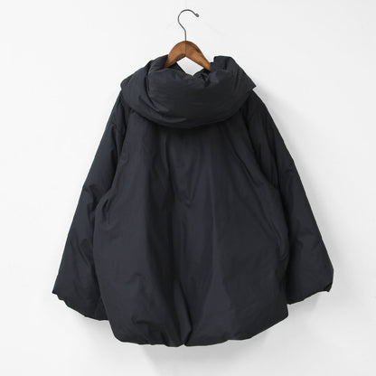 mizuiro ind [ミズイロ インド] hooded short down JK [3-270053] フーデッドショートダウンジャケット・ジャケット・ダウン・フード付き・ショート丈・キレイめ・防寒・あったかい・軽い・LADY'S [2025AW]