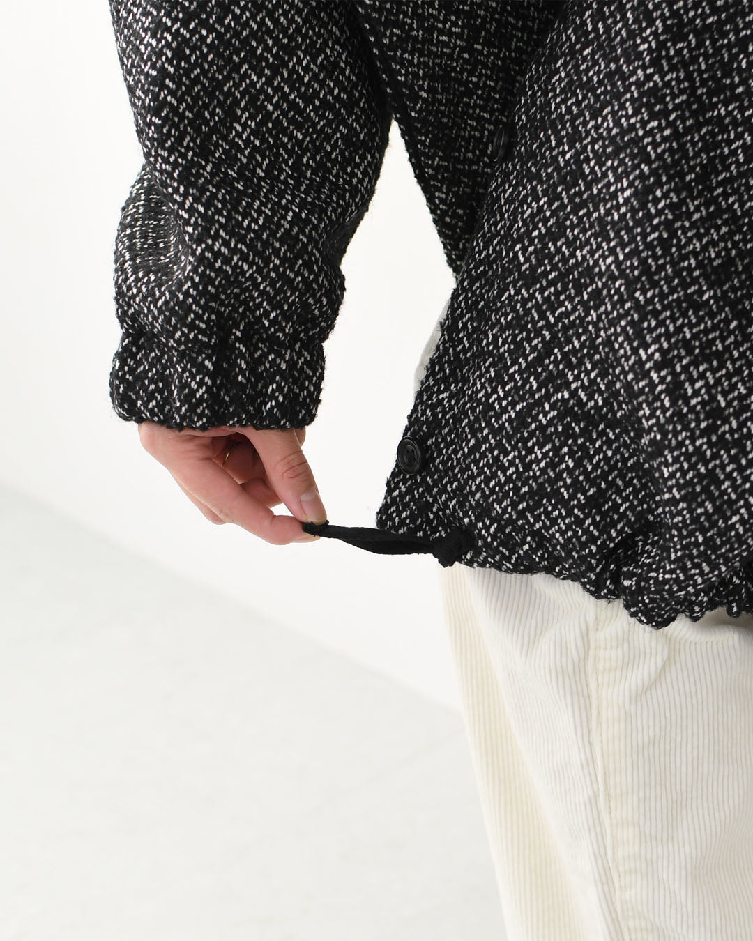 mizuiro ind [ミズイロ インド] wool blend hooded CT [3-270058] ウールブレンドフードコート・LADY'S [2025AW]