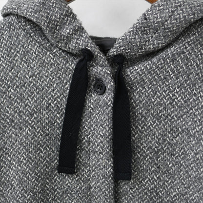 mizuiro ind [ミズイロ インド] wool blend hooded CT [3-270058] ウールブレンドフードコート・LADY'S [2025AW]