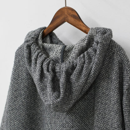 mizuiro ind [ミズイロ インド] wool blend hooded CT [3-270058] ウールブレンドフードコート・LADY'S [2025AW]