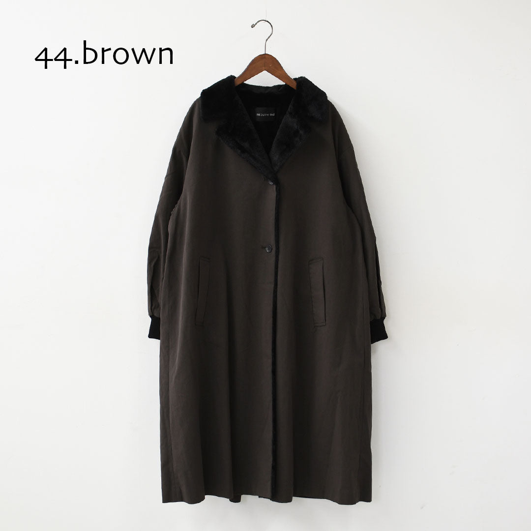 mizuiro ind [ミズイロ インド] back boa coat [3-270071] バック ボア コート・アウター・LADY'S [2026AW]