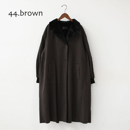 mizuiro ind [ミズイロ インド] back boa coat [3-270071] バック ボア コート・アウター・LADY'S [2026AW]